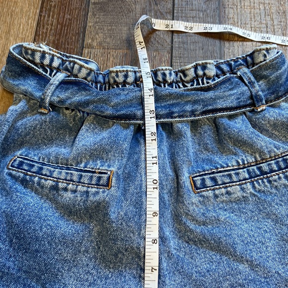 Forever 21 Retro Paper Bag Waist Denim Shorts Size Small - Picture 14 of 15